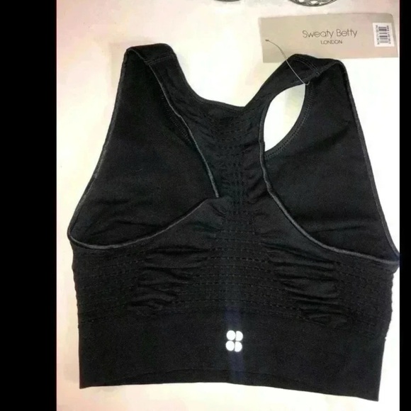 Sweaty Betty Stamina black seamless workout bra size small NWT - Picture 4 of 8